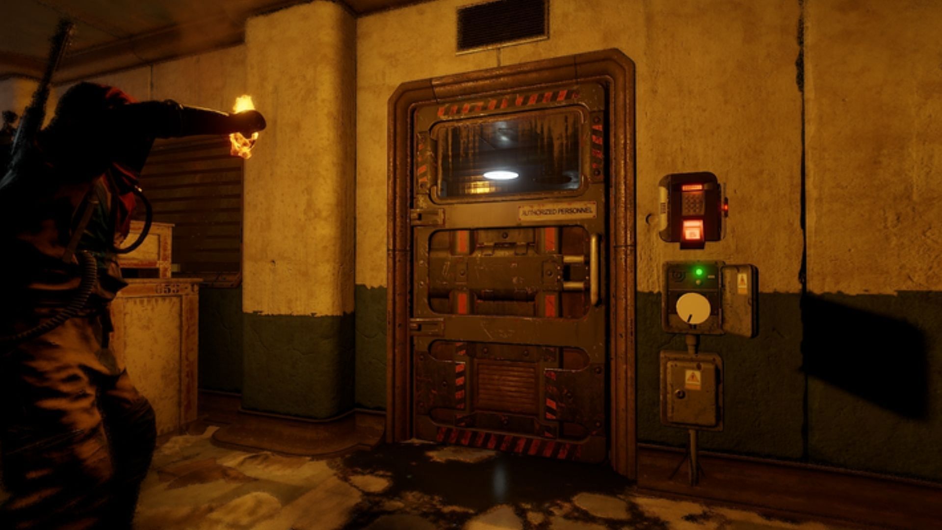 Gaining access to the Red Card Room (Image via Facepunch Studios)
